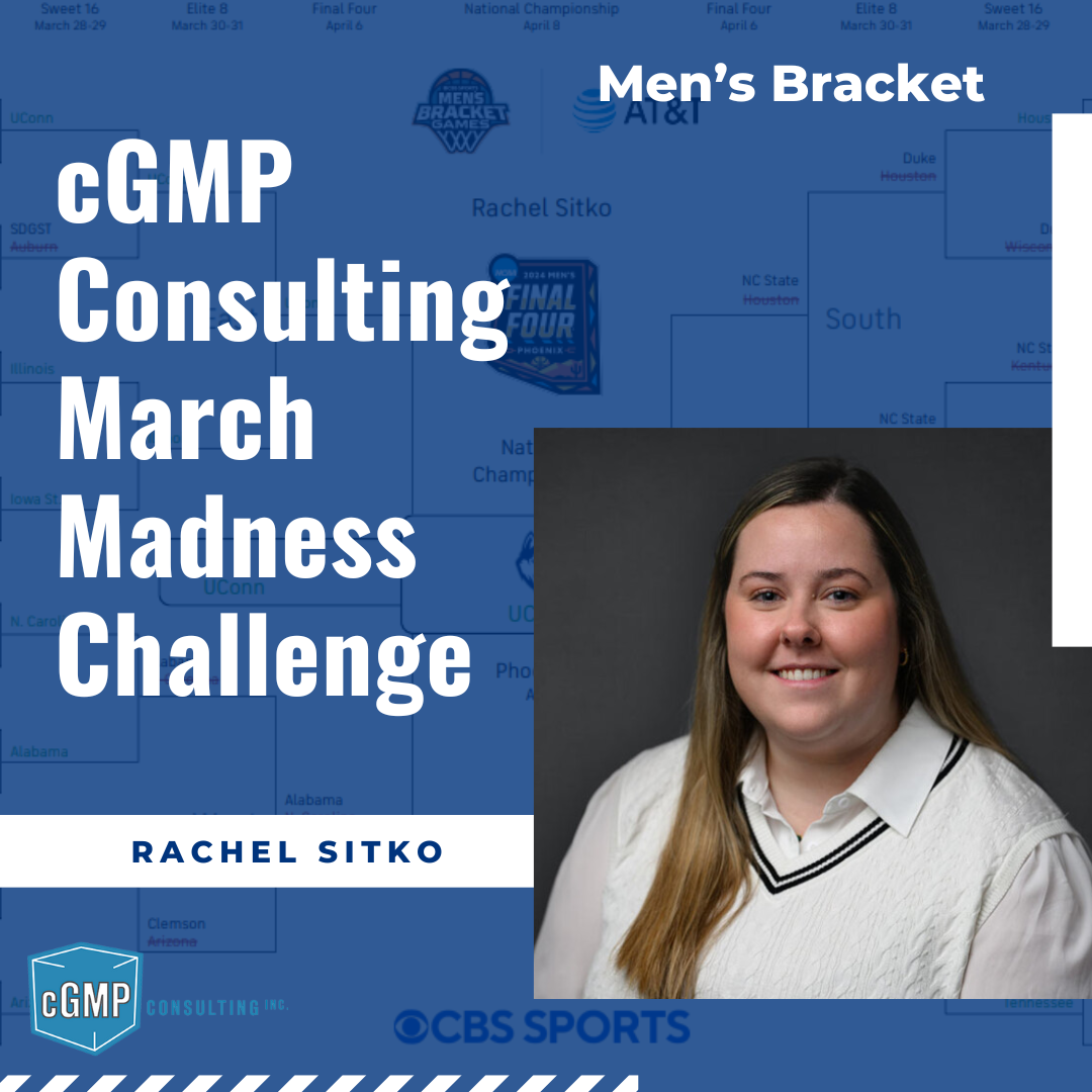 Rachel Sitko: cGMP Consulting's 2024 March Madness Men's Bracket Winner