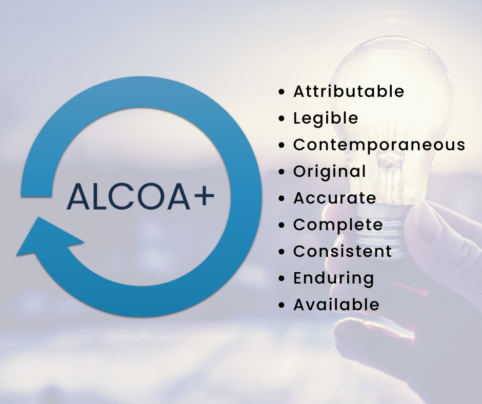 ALCOA+ data integrity principles diagram ALCOA+ data integrity principles diagram